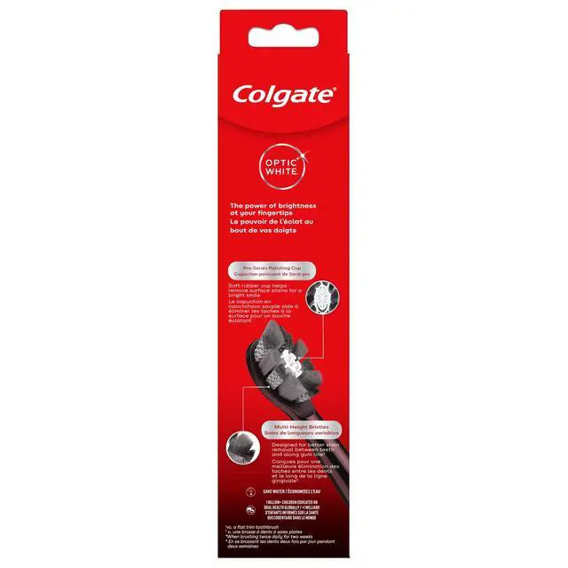 Alt view image 2 of 6 - Colgate Optic White Pro Series Sonic Adult Battery Powered Electric Toothbrush, Black