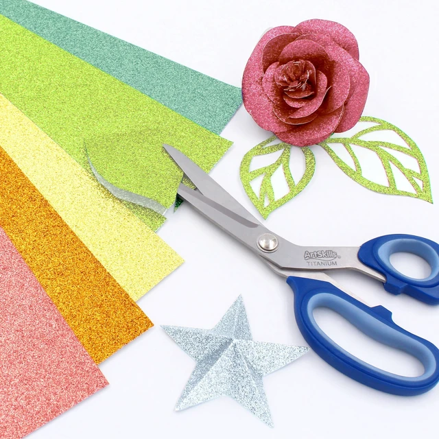 Alt view image 2 of 6 - ArtSkills Pastel Glitter Paper, 11" x 14", 10 Assorted Sheets for Arts, Crafts, Scrapbooking & Card Making