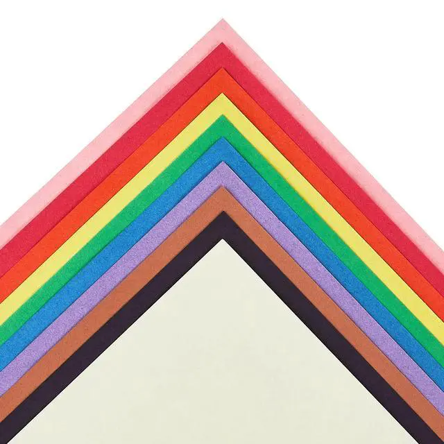 Alt view image 5 of 5 - Pen+Gear Heavyweight Construction Paper, Assorted Colors, 9 in x 12 in, 120 Sheets