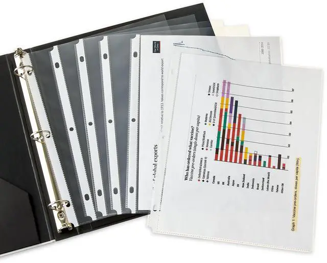 Alt view image 6 of 6 - Pen+Gear Heavyweight Sheet Protectors, Letter Size, 8.5 in x 11 in, 50 Count