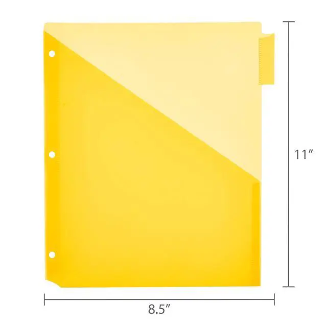 Alt view image 2 of 6 - Pen+Gear Vibrant Color 8-Tab Dividers with Pockets