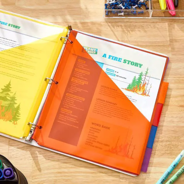 Alt view image 4 of 6 - Pen+Gear Vibrant Color 8-Tab Dividers with Pockets