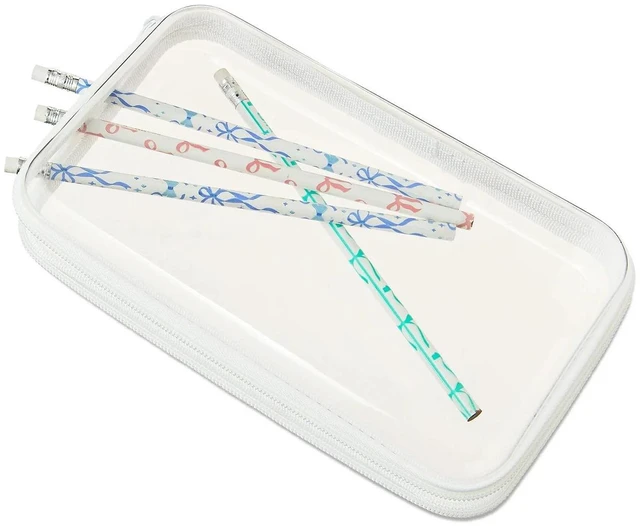 Alt view image 4 of 7 - Pen+Gear Zipper Pencil Case, Pencil Boxes for School, White