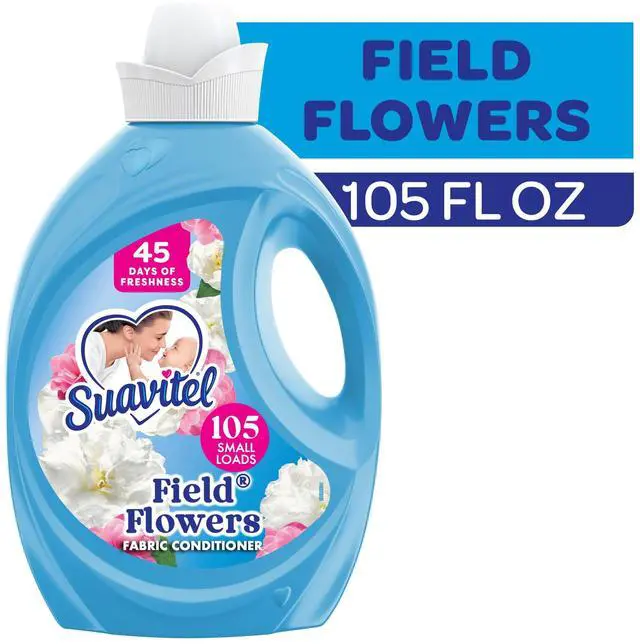 Main image of Suavitel Fabric Conditioner, Liquid Fabric Softener, 45 Days of Freshness, Field Flowers Scent, 105 fl oz