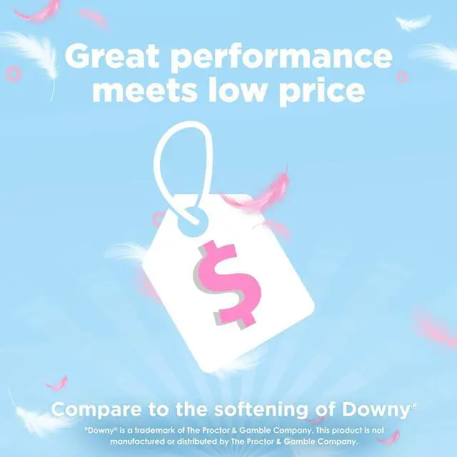 Main image of Great Value Gentle Soft Fabric Softener, Spring Showers, 111 fl oz, 150 Loads, Compare to the Softening of Downy®
