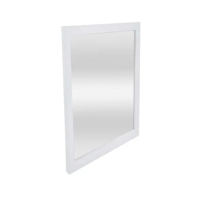 Alt view image 5 of 5 - Mainstays 16 in x 16 in White Square Wall Mirror for Bathroom and Living Room