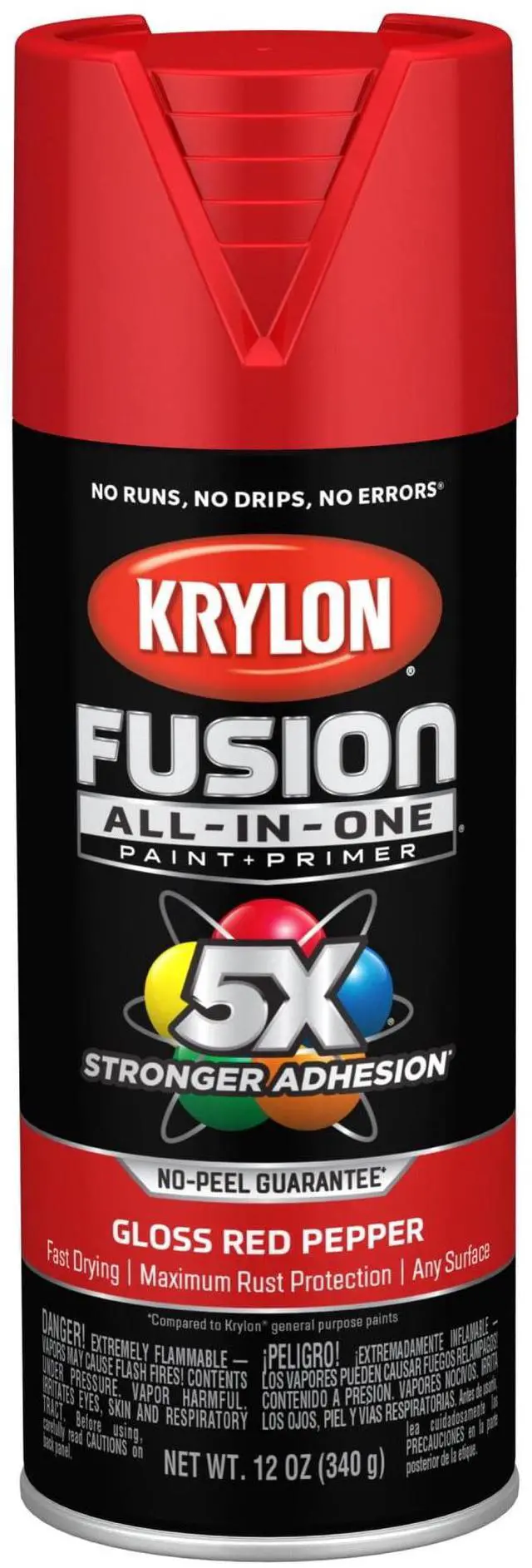Main image of Krylon Fusion All-In-One, Gloss, Red Pepper, 12 oz