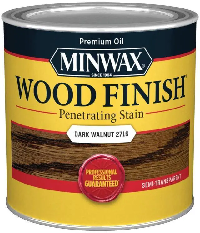 Main image of Minwax Wood Finish, Dark Walnut, 1/2 Pint