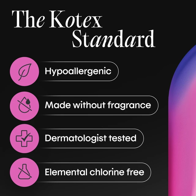 Alt view image 2 of 7 - Kotex Ultra Thin Pads with Wings, Heavy Absorbency, 46 Count