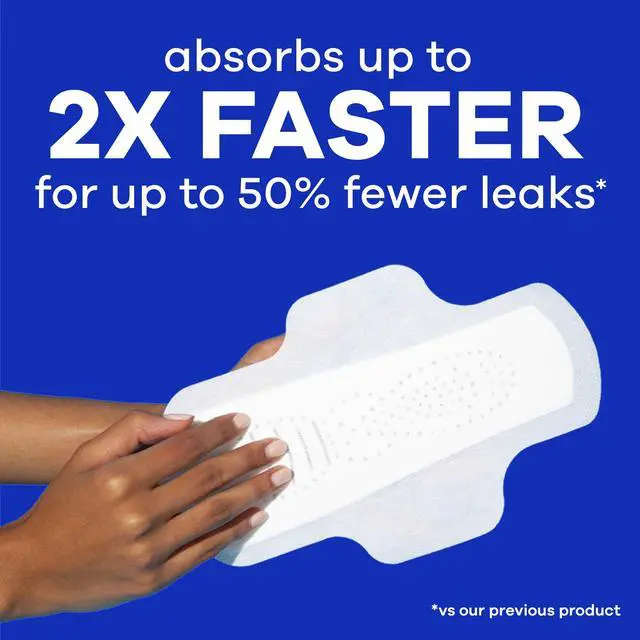 Alt view image 2 of 7 - Always Infinity FlexFoam Pads, Size 4, Overnight, Wings, Unscented, 26 Count