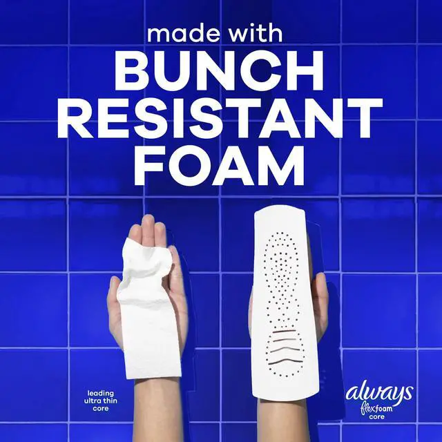 Alt view image 6 of 7 - Always Infinity FlexFoam Pads, Size 4, Overnight, Wings, Unscented, 26 Count