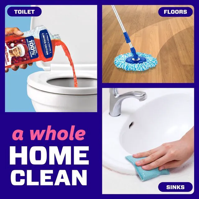 Alt view image 2 of 7 - Mr. Clean All Purpose Cleaner, Floor Cleaner, Mop Soap, Cleaning Liquid, Frosted Cranberry, 41 fl oz