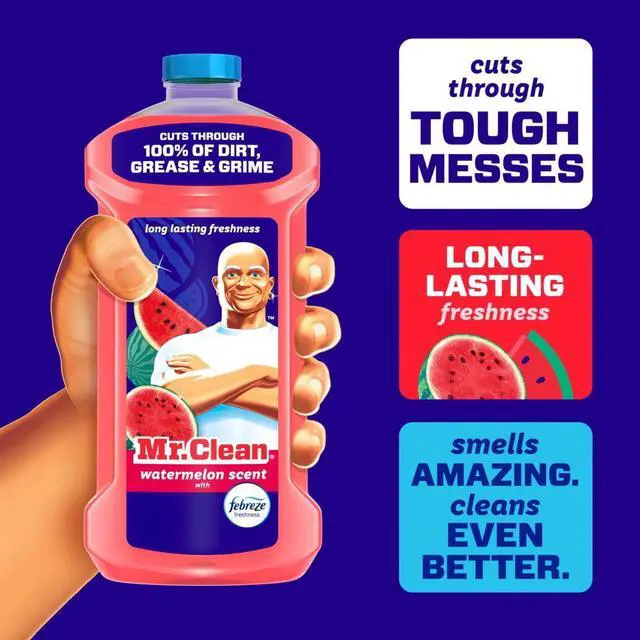 Alt view image 3 of 7 - Mr. Clean All Purpose Cleaner, Cleaning Liquid, Watermelon, 41 fl oz