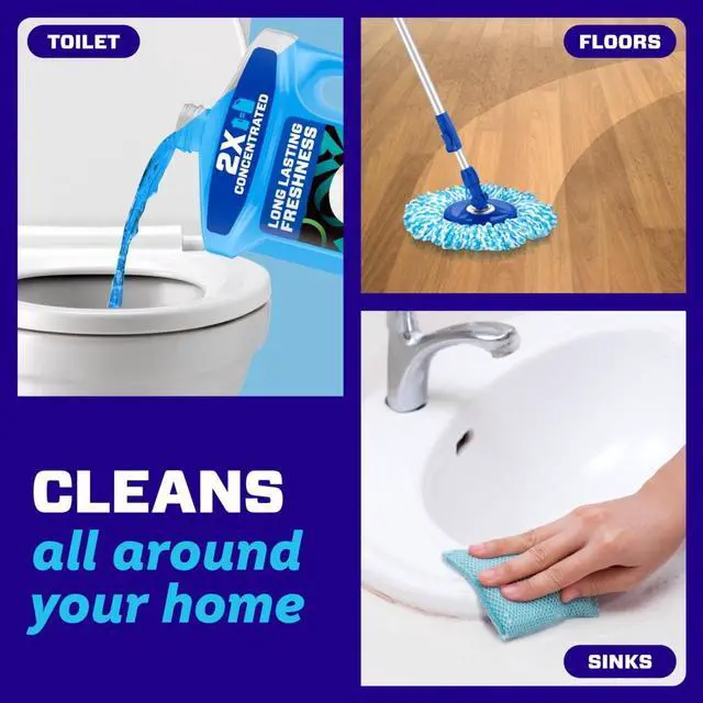 Alt view image 6 of 6 - Mr. Clean 2X Concentrated Multi Surface, All Purpose Cleaner with Unstopables Fresh Scent, 64 fl oz