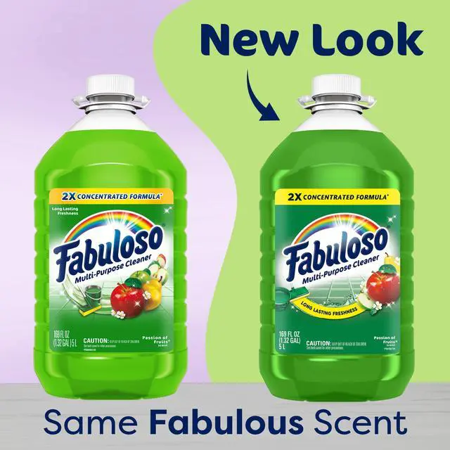 Alt view image 6 of 7 - Fabuloso 2X Multi-Purpose Cleaner, No Rinse Floor Cleaner, Passion of Fruits Scent, 169 fl oz