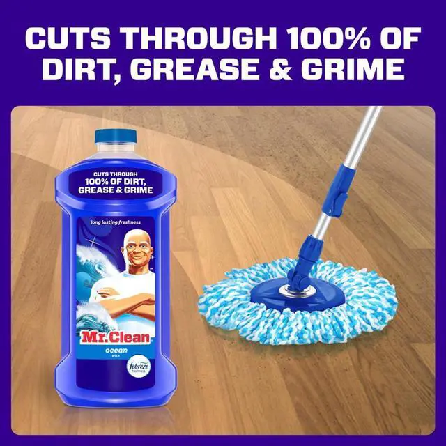 Alt view image 7 of 7 - Mr. Clean All Purpose Cleaner, Cleaning Liquid, Ocean, 41 fl oz