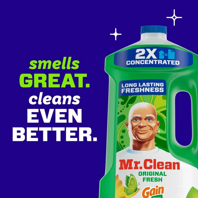 Alt view image 4 of 6 - Mr. Clean All Purpose Cleaner, Floor Cleaner for Mopping, Cleaning Liquid, Gain, 64oz
