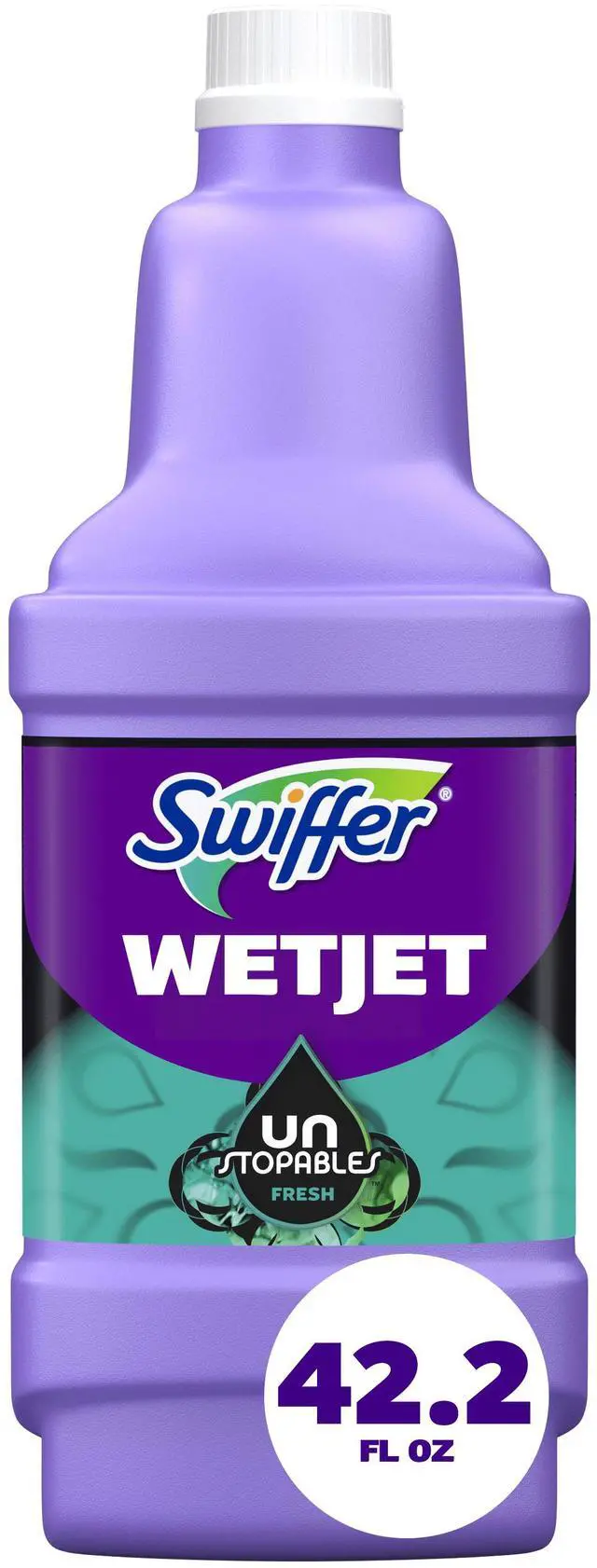 Alt view image 3 of 5 - Swiffer Wet Jet Mop Refill Solution, Floor Cleaner, Unstopables, 1.25L