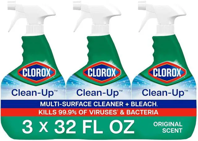 Main image of Clorox Clean-Up Multi-Surface Cleaner with Bleach, 32 fl. oz., Pack of 3