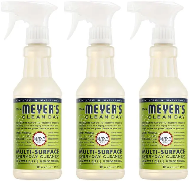 Main image of Mrs. Meyer's Clean Day Cleaner Spray, Lemon Verbena, 16 fl oz, 3 Pack