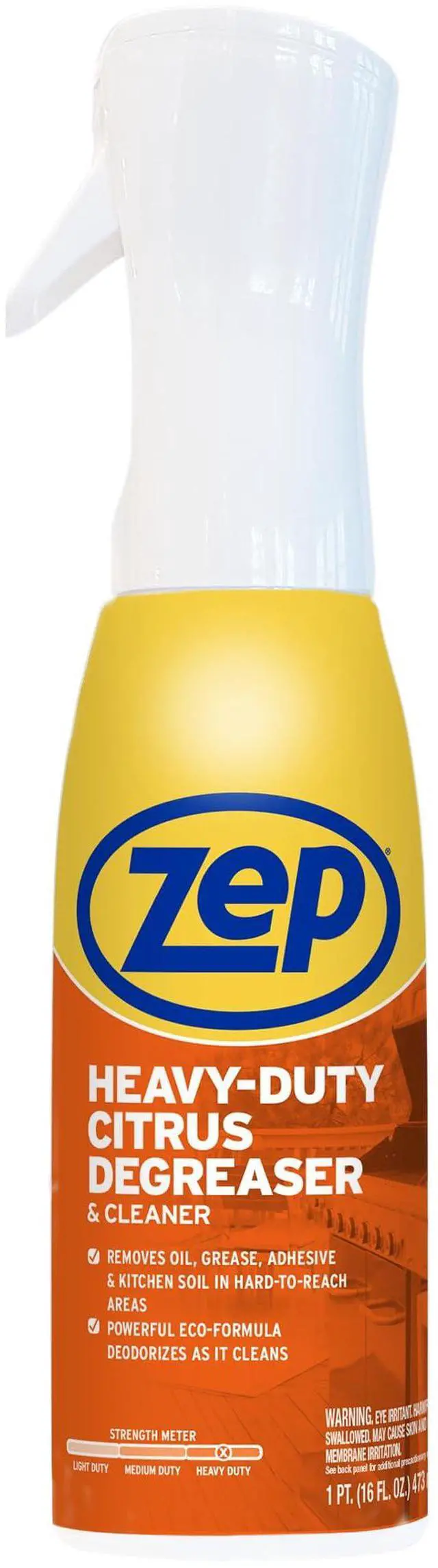 Main image of Zep Heavy Duty Citrus Degreaser and Cleaner Mist, 16fl oz, ZUCIT20 - Removes Oil, Grease, Adhesive & Kitchen Soil in Hard-to-Reach Areas