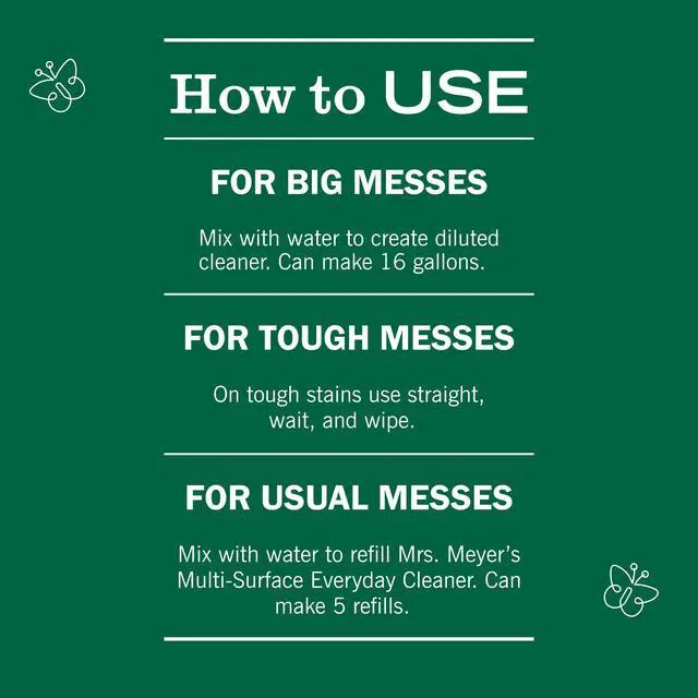 Alt view image 3 of 6 - Mrs. Meyer's Clean Day Multi-Surface Cleaner Concentrate, Basil, 32fl oz