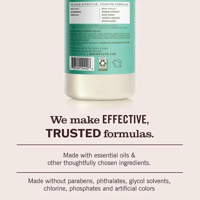 Alt view image 2 of 6 - Mrs. Meyer's Clean Day Multi-Surface Cleaner Concentrate, Basil, 32fl oz