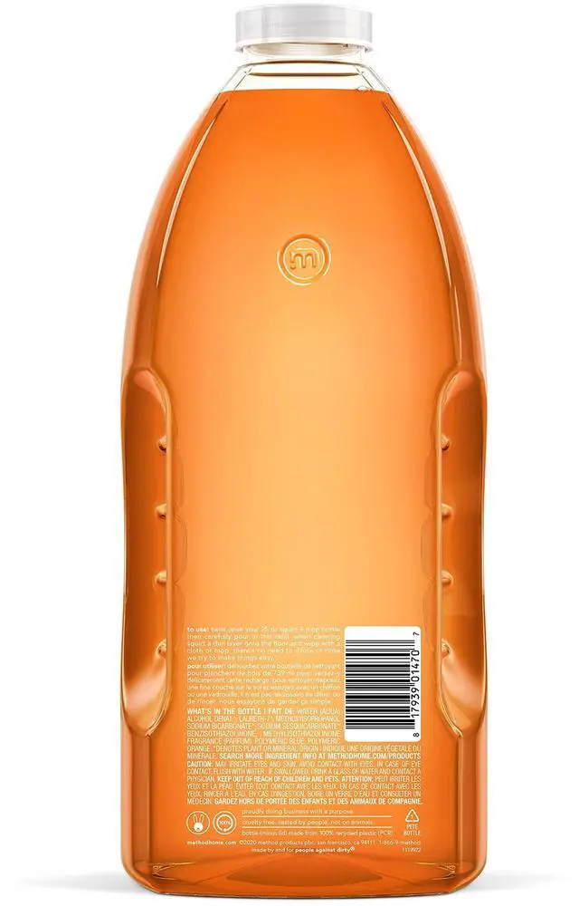 Alt view image 4 of 6 - Method Squirt + Mop Hardwood Floor Cleaner Refill, Almond, 68Ounce