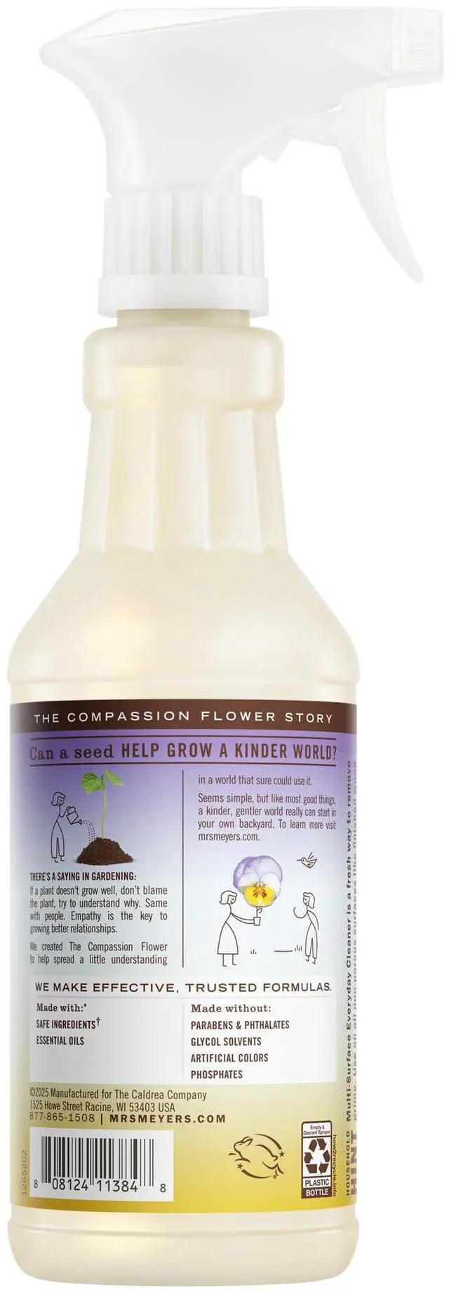 Alt view image 2 of 7 - Mrs. Meyer's Clean Day Multi-Surface Cleaner, Compassion Flower, 16 fl oz
