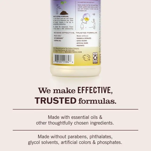 Alt view image 5 of 7 - Mrs. Meyer's Clean Day Multi-Surface Cleaner, Compassion Flower, 16 fl oz