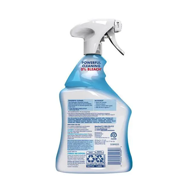 Alt view image 6 of 7 - Lysol OXI Action All Purpose Cleaner Spray, Disinfectant, 0% Bleach, 32oz