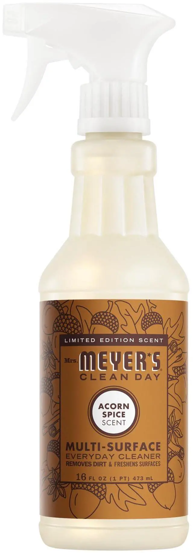 Main image of Mrs. Meyer's Clean Day Multi-Surface Cleaner, Acorn Spice, 16 Fl Oz
