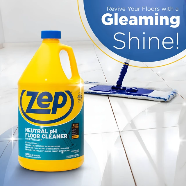 Alt view image 6 of 6 - Zep Neutral pH Industrial Floor Cleaner Concentrated 1 Gallon ZUNEUT128