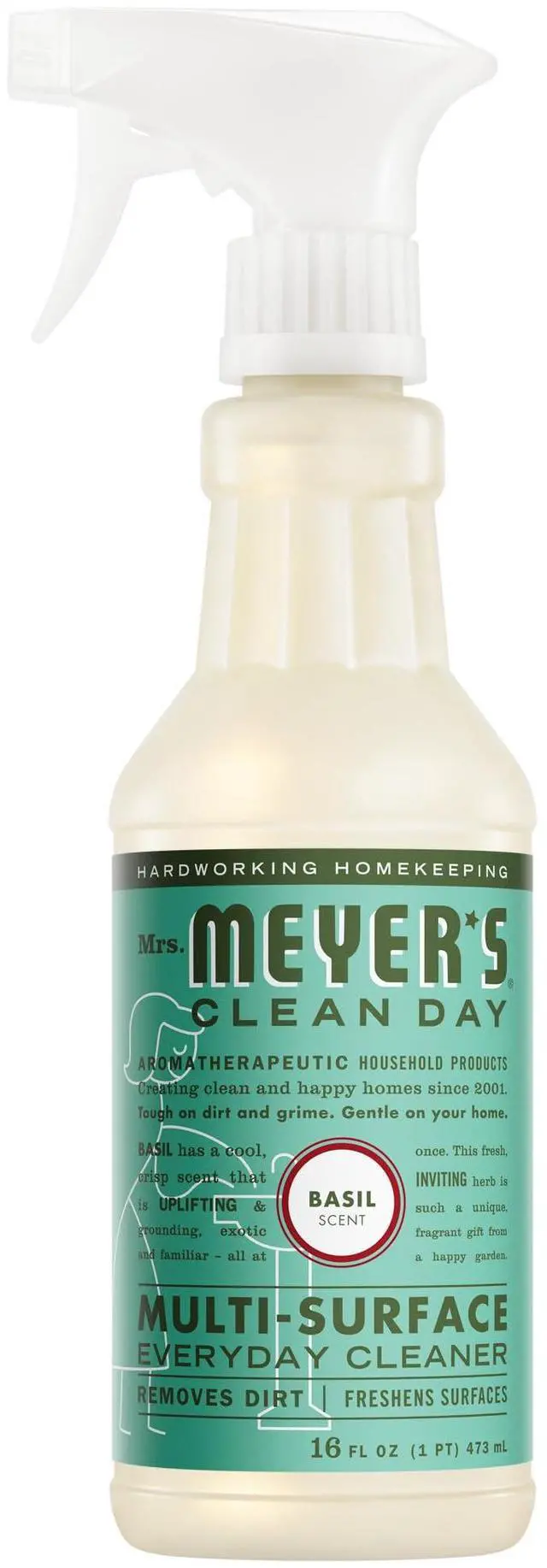 Main image of MRS. MEYER'S CLEAN DAY All-Purpose Cleaner Spray, Basil, 16 fl. oz