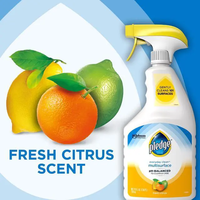 Alt view image 4 of 7 - Pledge pH-Balanced Multisurface Cleaner Spray, Fresh Citrus Scent, 25oz
