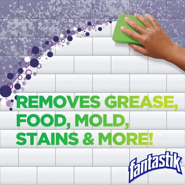 Alt view image 2 of 7 - Fantastik All Purpose Cleaner With Bleach, 32 oz, Removes Grease & Mold