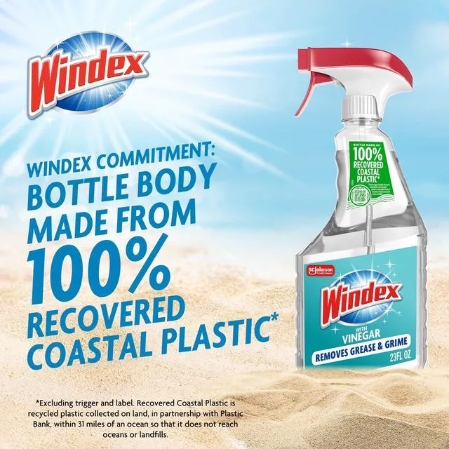 Alt view image 2 of 6 - Windex Vinegar Glass and Window Cleaner, 23 oz, Removes Grease and Grime