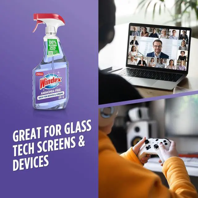 Alt view image 6 of 6 - Windex Ammonia Free Glass and Window Cleaner Spray, 23 oz