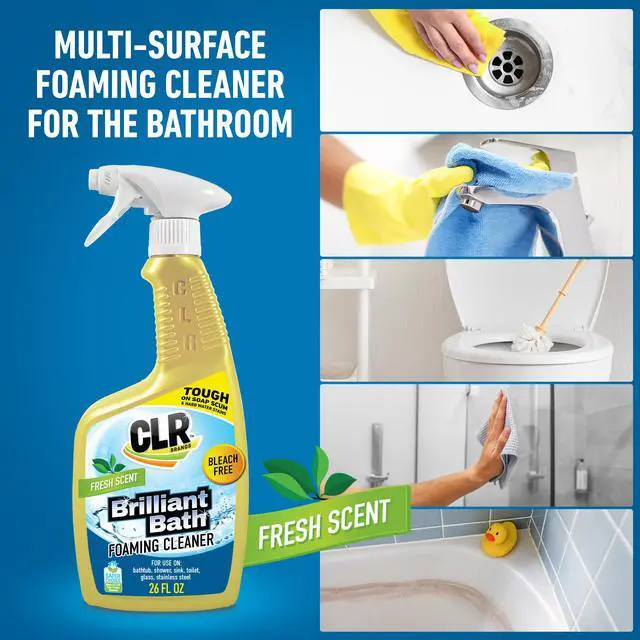 Alt view image 5 of 6 - CLR Brilliant Foaming Action Bathroom Cleaner, 26oz Bottle, Pack of 2