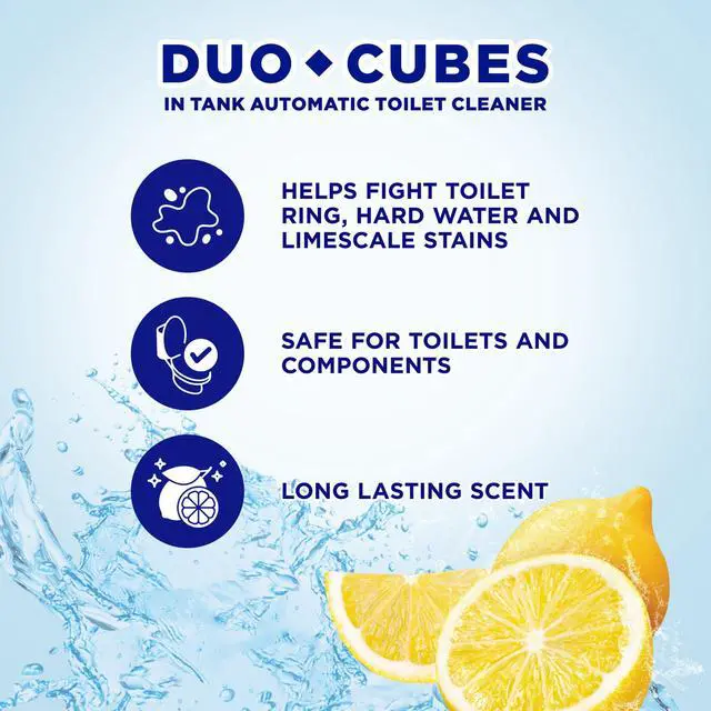 Alt view image 6 of 7 - Soft Scrub In-Tank Toilet Cleaner Duo-Cubes, 4 Count, Lemon Fresh, Yellow
