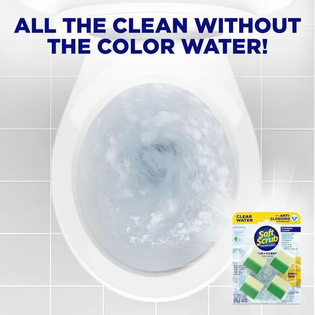 Alt view image 7 of 7 - Soft Scrub In-Tank Toilet Cleaner Duo-Cubes, 4 Count, Lemon Fresh, Yellow