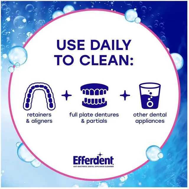 Alt view image 5 of 6 - Efferdent Denture Cleaner Tablets Complete Clean 126 Count