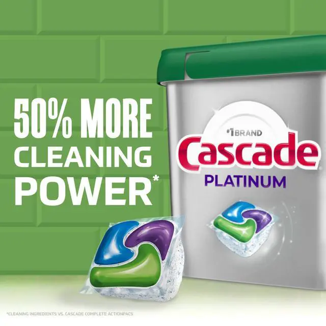 Alt view image 4 of 7 - Cascade Platinum Dishwasher Pods, Fresh, 12 Count