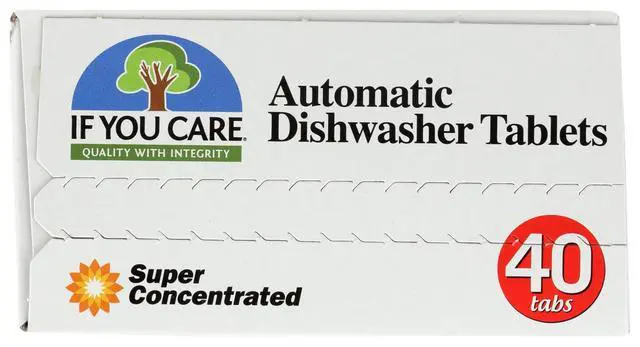 Alt view image 5 of 5 - If You Care Dishwasher Tablets 40 Count - Powerful Plant Based Concentrated Biodegradable Natural Dishwasher Detergent