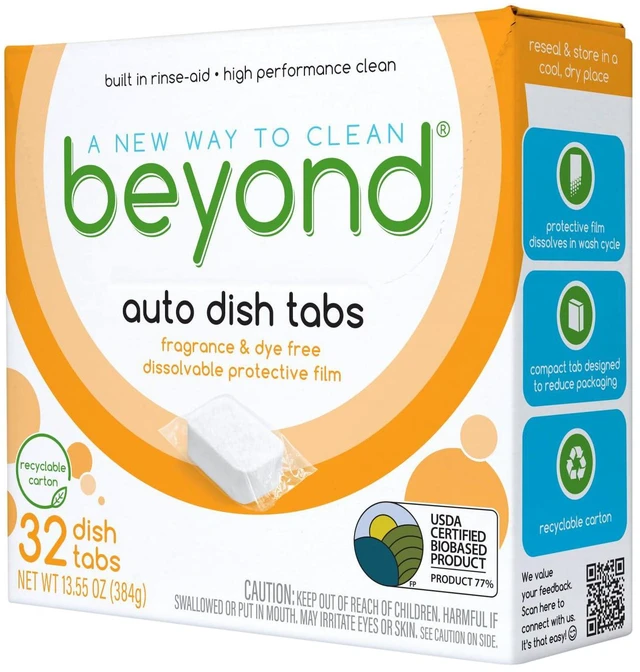 Main image of Beyond Auto Dish Tablets, Fragrance & Dye Free, 32 Tablets