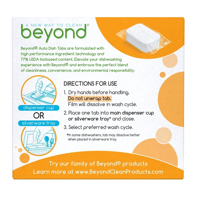 Alt view image 6 of 7 - Beyond Auto Dish Tablets, Fragrance & Dye Free, 32 Tablets