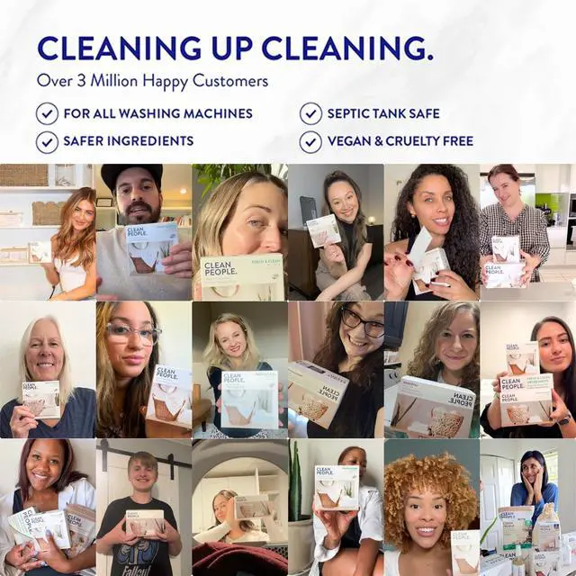 Alt view image 7 of 7 - The Clean People Dishwasher Pods 30 Pack, Lemon, Cuts Grease, Residue-Free, Phosphate Free