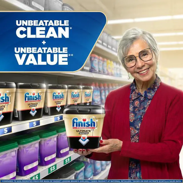 Alt view image 2 of 6 - Finish Ultimate Quantum Dishwasher Pods, Lemon Scent, 38 Count