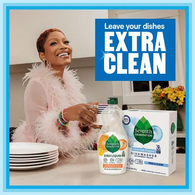 Alt view image 5 of 6 - Seventh Generation Free & Clear Dishwasher Detergent Packs, 45 Count