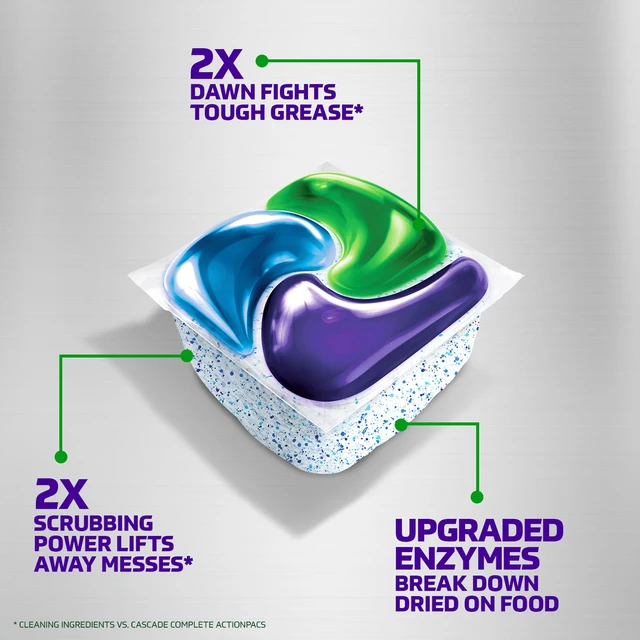 Alt view image 7 of 7 - Cascade Platinum ActionPacs Dishwasher Detergent Pods, Fresh, 11 Count